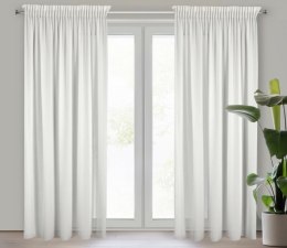 Gardine MELINDA weiß 135x270 Tunnelzug Kräuselband