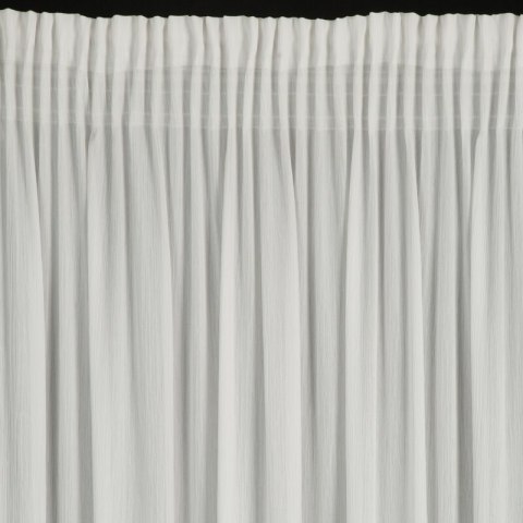 Gardine MELINDA weiß 135x270 Tunnelzug Kräuselband