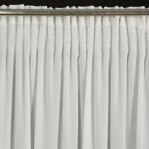 Gardine MELINDA weiß 135x270 Tunnelzug Kräuselband