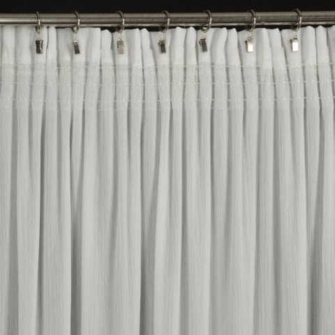 Gardine MELINDA weiß 135x270 Tunnelzug Kräuselband