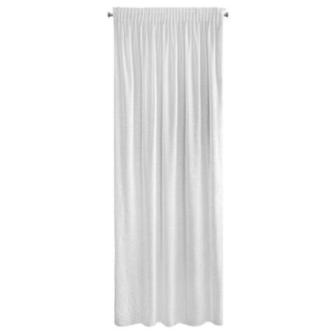 Gardine ROxI weiß silber 140x270 Kräuselband Tunnelzug