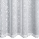 Weihnachten Gardine SNOW weiß silber 140X250 Ösen