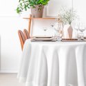 Tischdecke ELLEN weiß silber 120 RD