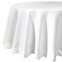 Tischdecke ELLEN weiß silber 120 RD