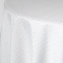 Tischdecke ELLEN weiß silber 120 RD