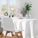 Tischdecke ELLEN weiß silber 120 RD