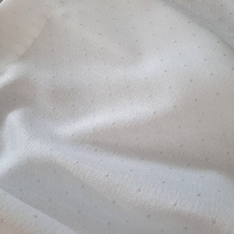 Tischdecke ELLEN weiß silber 140x220