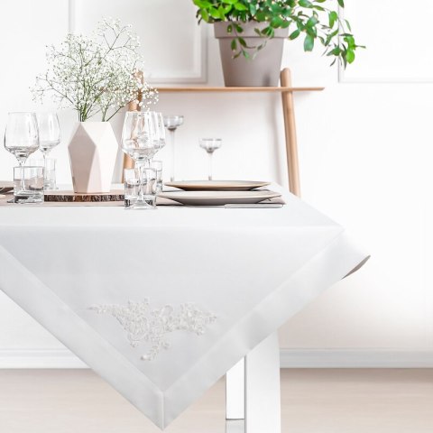 Tischdecke TULIA weiß 85x85