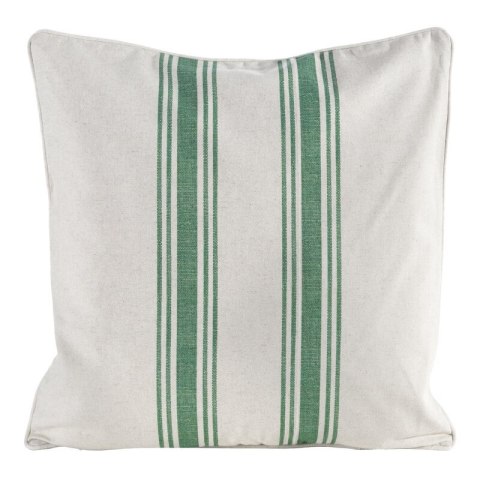 Kissenbezug Lein Optik 34 weiß 50x50 creme grün