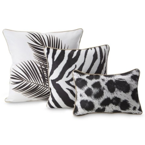 Kissenbezug MING10C 30x45 weiß schwarz