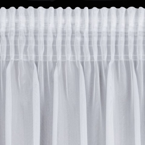 Gardine MIREA weiß 140x270 Kräuselband Tunnelzug