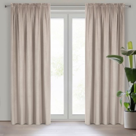 Vorhang PIERRE beige 140x300 Kräuselband