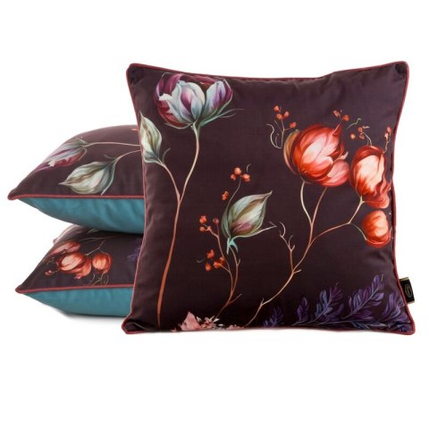 Kissenbezug VELVET 129 45x45 orange türkis