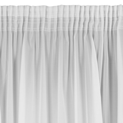 Gardine KATHY weiß 140x270 Kräuselband Schlaufen