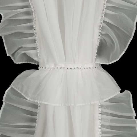 Gardine KATHY weiß 140x270 Kräuselband Schlaufen