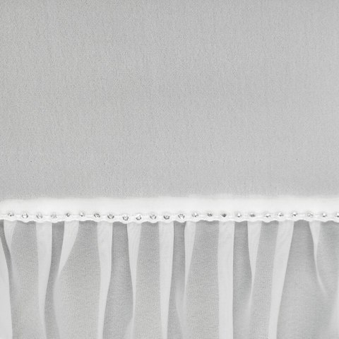 Gardine KATHY weiß 140x270 Kräuselband Schlaufen