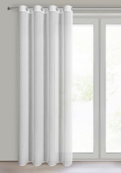 Gardine TULSA weiß 140x250 Ösen