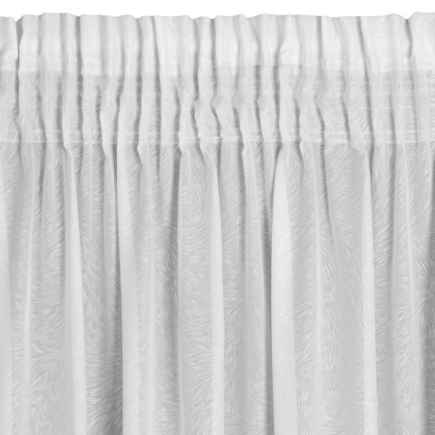 Gardine TULSA weiß 140x270 Kräuselband Tunnelzug