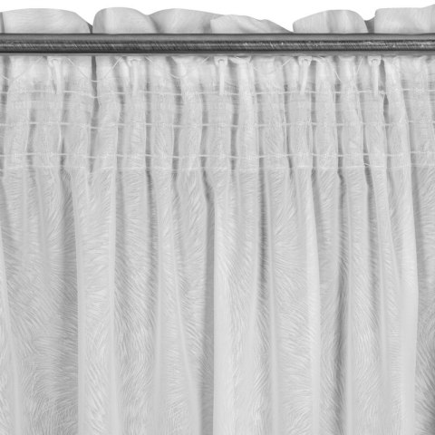 Gardine TULSA weiß 140x270 Kräuselband Tunnelzug