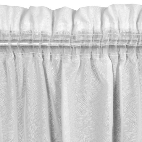 Gardine TULSA weiß 140x270 Kräuselband Tunnelzug