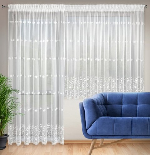 Gardine DEK LILAC weiß 400x160 200x250