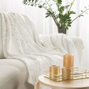 Wohndecke mit goldenem Marmormuster Glamour GLAMO 150x200 cm weiß gold