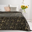 Wohndecke mit goldenem Marmormuster Glamour GLAMO 150X200 schwarz gold