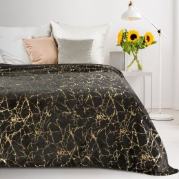 Wohndecke mit goldenem Marmormuster Glamour GLAMO 150x200 cm schwarz gold