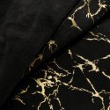 Wohndecke mit goldenem Marmormuster Glamour GLAMO 150x200 cm schwarz gold