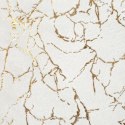 Wohndecke mit goldenem Marmormuster Glamour GLAMO 150x200 cm creme gold