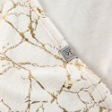 Wohndecke mit goldenem Marmormuster Glamour GLAMO 150x200 cm creme gold