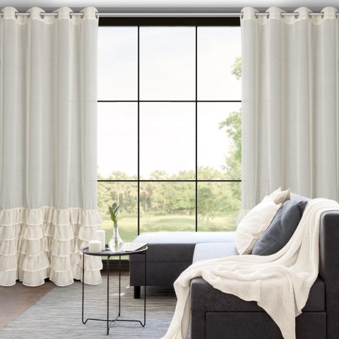 Gardine CARLI beige 140x250 Ösen