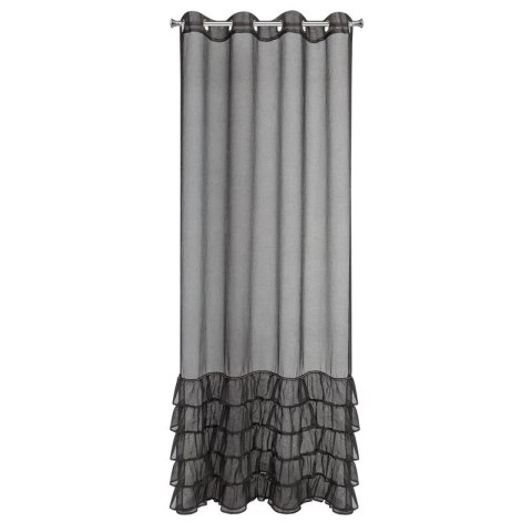 Gardine CARLI schwarz 140x250 Ösen