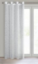 Gardine REVA weiß silber 140x250 Ösen