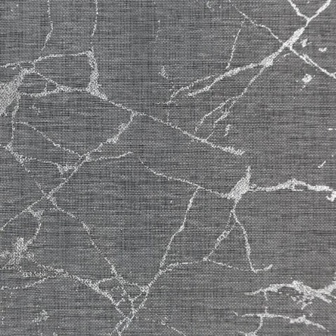 Gardine REVA weiß silber 140x250 Ösen