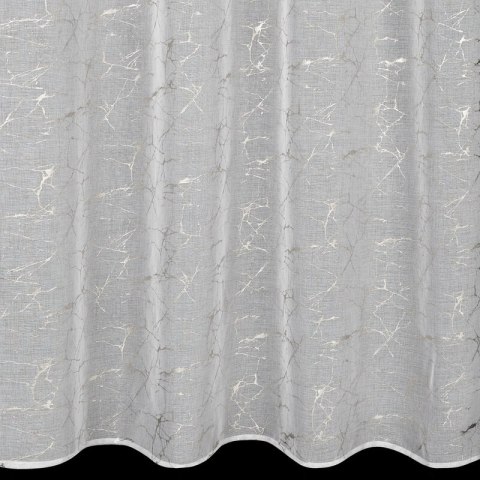 Gardine REVA weiß silber 140x250 Ösen