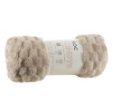 Wohndecke Kuscheldecke Decke MICROFASER Sofadecke Tagesdecke CINDY6 70x160 cm beige