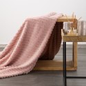 Wohndecke Kuscheldecke Gemusterte Sofadecke Tagesdecke Couchdecke Decke LISA rosa 200x220 cm rosa