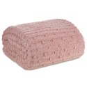 Wohndecke Kuscheldecke Gemusterte Sofadecke Tagesdecke Couchdecke Decke LISA rosa 200x220 cm rosa