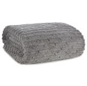 Wohndecke Kuscheldecke Gemusterte Sofadecke Tagesdecke Couchdecke Decke LISA stahl 130x170 stahl