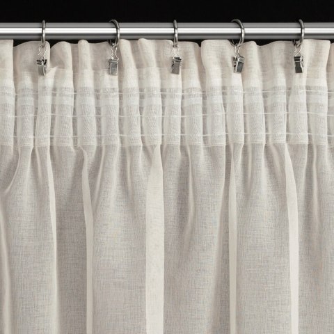 Gardine CARLI beige 140x270 Kräuselband