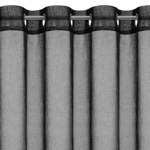 Gardine DANI 1 schwarz 140x250 Ösen