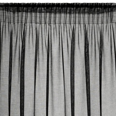 Gardine DANI 1 schwarz 140x250 Kräuselband