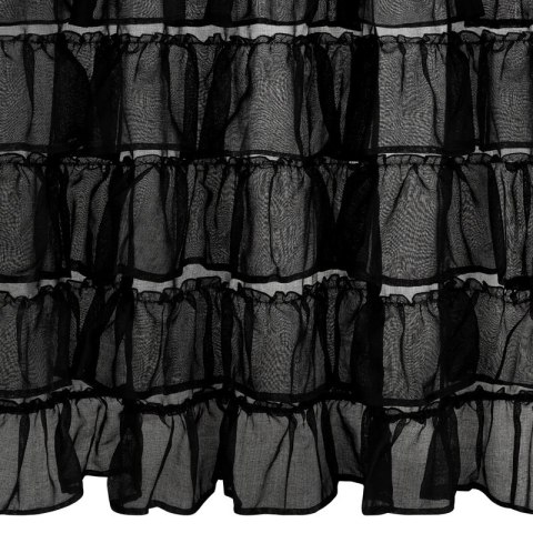 Gardine DANI 1 schwarz 140x250 Kräuselband