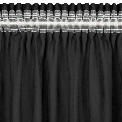 Gardine DANI 1 schwarz 140x250 Kräuselband