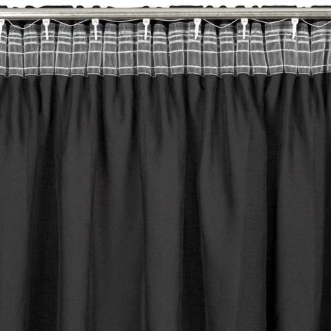 Gardine DANI 1 schwarz 140x250 Kräuselband