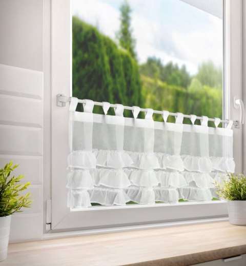 Gardine LILIAN 1 weiß 45x150 Schlaufen