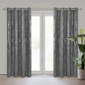 Vorhang LIBI graphit silber 140x250 Ösen