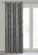 Vorhang LIBI graphit silber 140x250 Ösen