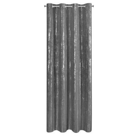 Vorhang LIBI graphit silber 140x250 Ösen